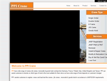 Tablet Screenshot of ppicrane.com